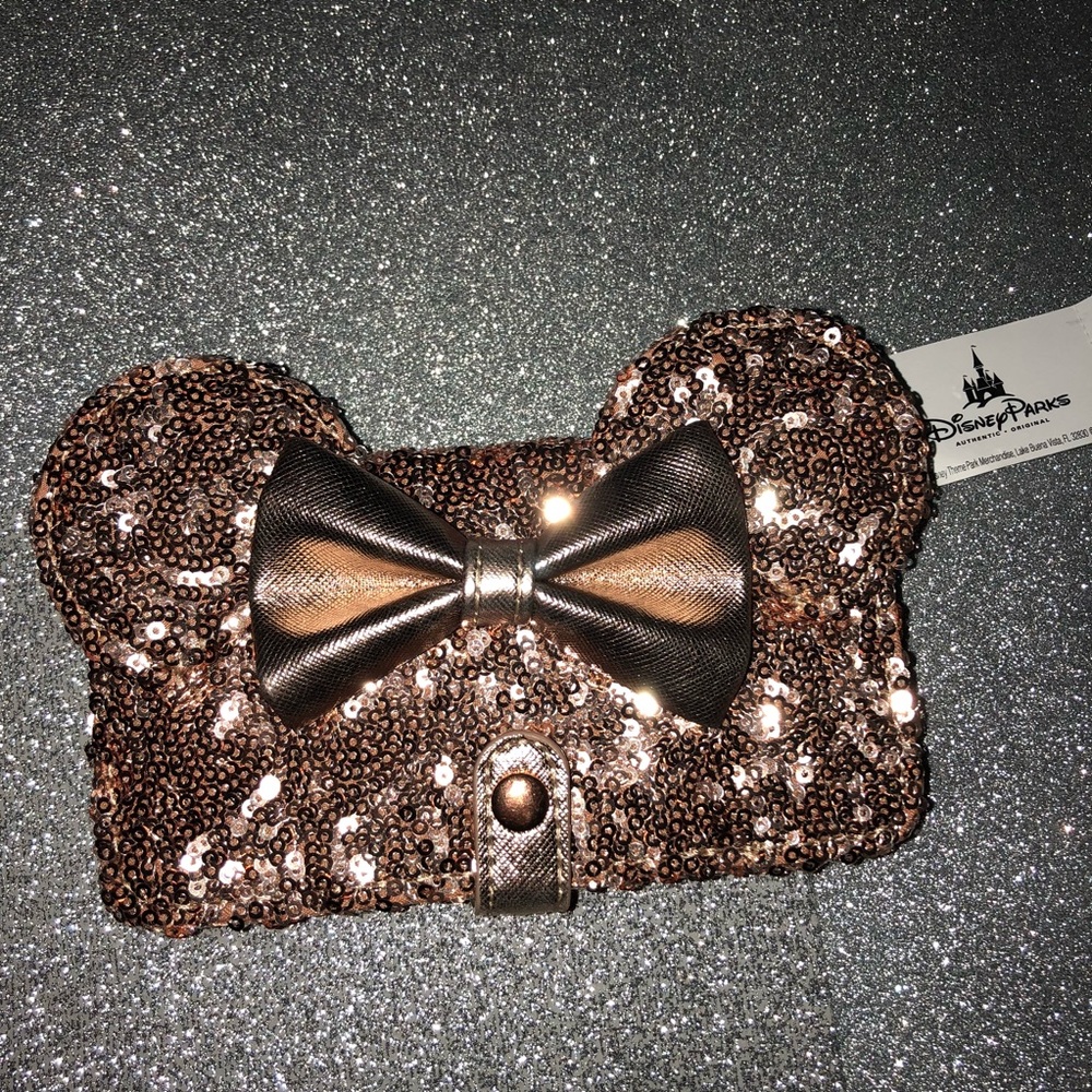 New Disney Parks rose Gold wallet phone case